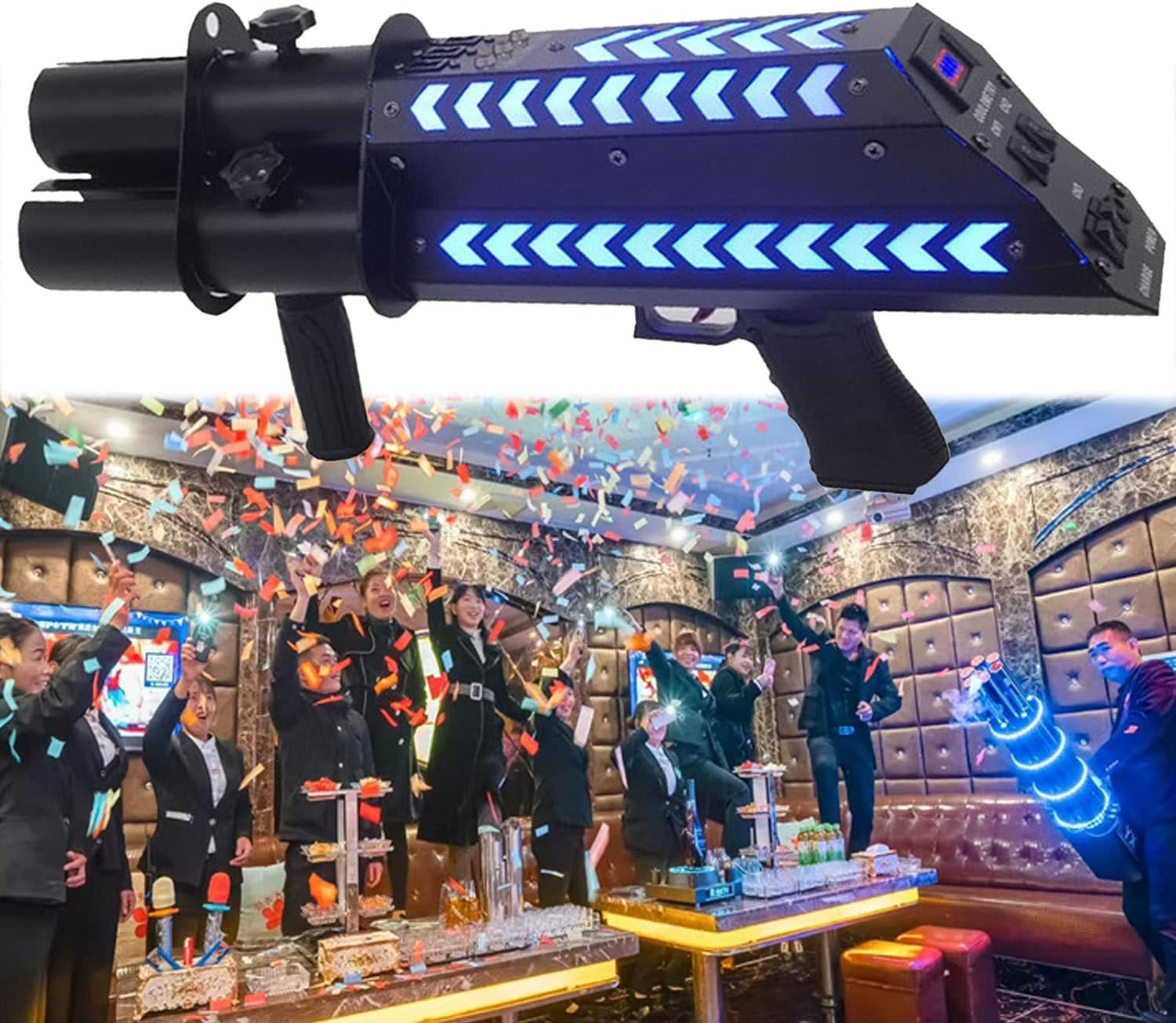 Amazon.co.jp: WJW ワイヤレス紙吹雪ランチャーキャノン、LED